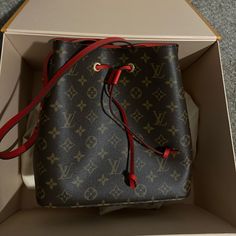 Louis Vuitton Never Worn Neonoe Listed At 2000, On Louis Vuitton Website Free, Authentication Through Poshmark Before It Gets To You Red Monogram Canvas Bag With Dust Bag, Designer Travel Bucket Bag, Designer Bucket Bag For Travel, Designer Monogram Canvas Bucket Bag For Daily Use, Designer Brown Bucket Bag, Monogram Canvas Pouch Bucket Bag For Shopping, Designer Daily Use Bucket Bag In Monogram Canvas, Canvas Bucket Bag For Shopping, Designer Coated Canvas Bucket Bag For Shopping