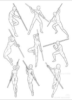 an image of a person doing different poses with their arms and legs in the air