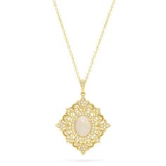 Effy Aurora 14K Yellow Gold Opal and Diamond Pendant, 1.24 TCW Effy Jewelry, Yellow Stone, Women Diamond, Opal Pendants, Jewelry Tutorials, Gold Yellow, Diamond Pendant, Round Diamonds, Aurora