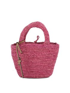 Manebi"Summer Mini" crossbody bag100% rafia20x12x10 cm Compact Bag, Fuchsia Color, Mini Crossbody Bag, Crochet Bags, Womens Crossbody Bag, Mini Crossbody, Diaper Backpack, Casual Backpack, Small Bag