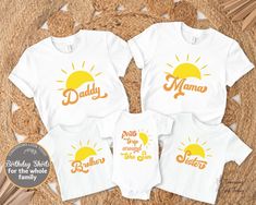 three baby onesuits with the words daddy and daughter on them