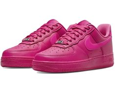 Size 7 - Nike Women's Air Force 1 '07 'Fireberry' Shoes  US Women's Size 7 CONDITION: Brand new. Box is missing the Lid. STYLE: DD8959-600 COLOR: Fireberry/Fierce Pink 100% AUTHENTIC If you have any questions please message me. Hot Pink Air Force 1, Pink Airforce 1 Outfit, Pink Air Forces, Airforce 1 Outfit, Pink Nike Air Force 1, Nike Air Force 1 Pink, Pink Air Force 1, Air Force 1 Pink, Air Force Women