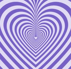 an abstract purple and white background with heart shapes in the center, as if it were optical art