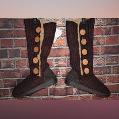 Nwt. Dark Red And Brown Muk Luks Sweater Boots Size 8. Comfortable Winter Walking Boots, Comfortable Walking Boots For Winter, Casual Winter Walking Boots, Cozy Brown Boots For Cold Weather, Cozy Outdoor Boots With Round Toe, Cozy Round Toe Outdoor Boots, Casual High-top Boots For Cold Weather, Casual Red Winter Boots, Cozy Brown Boots With Round Toe