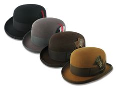 Wool Felt Derby Bowler Hat Men Women Dress Tuxedo Costume Steampunk S-XXL Black This is a great quality 100% wool hat at a great price without sacrificing quality and features - perfect for dress, also great for everyday wear Also known as a coke hat or billycock in the UK - originally created in 1849 for Edward Coke, younger brother of the 2nd Earl of Leicester Available in Small, Medium, Large, XLarge, and XXLarge sizes Select from four colors, traditional black, medium gray, brown or cognac ( Bowler Hat Outfit, Cap Men Fashion, Fresh Hat, Brown Combination, Dress Tuxedo, British Hats, Mens Dress Hats, Vintage Menswear, Women Costume