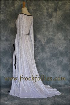 Medieval handfasting gown Renaissance gown Pre Raphaelite | Etsy Medieval Wedding Dress For Medieval Festivals, Medieval Wedding Dress For Historical Festivals, Fitted Elvish Dresses For Medieval Festivals, Fitted Medieval Floor-length Gown, Medieval Style Fitted Floor-length Gown, Elegant Floor-length Medieval Dress For Festivals, Elegant Floor-length Medieval Dress, Medieval Style Dress For Wedding And Medieval Festivals, Fitted Elven Medieval Dress Floor-length