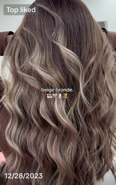 Ashy Balayage Short Hair, Ashy Blonde And Brown Hair, Violet Ash Blonde Hair, Brown Hair Icy Blonde Highlights, Winter Hair Color Balayage, Warm Fall Blonde Hair Color, Dark Low Lights In Blonde Hair, Neutral Ashy Brunette