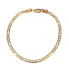 An heirloom to be passed down for generations. Enjoy our new and classic Figaro bracelet while you’re running your everyday errands, or simply lounging around the house — you won’t stop staring at it! 14k Solid Gold 2.9mm Thickness Available in lengths 6.5", 7", and 7.5" Classic Figaro Chain Bracelets, Luxury 14k Gold Bracelet With Figaro Chain, Classic 14k Gold Figaro Chain Bracelet, Figaro Bracelet, Stop Staring, 7 And 7, The House, Solid Gold, Gold Bracelet