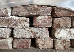 a pile of bricks sitting next to each other