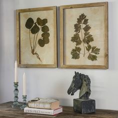 Albion Wall Art, Natural Fir Wood, Set Of 2, Leaf Prints Sage Bathroom, Monochromatic Scheme, Wood Leaf, Wood Artwork, Monochromatic Color Scheme, Elegant Aesthetic, Fir Wood, Painting Wallpaper, Natural Home