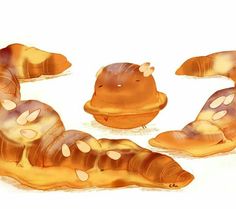 some very cute looking pastries in the shape of animals