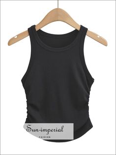 Fabric Type:JERSEY Material:Rayon Material:Spandex Style:High Street Clothing Length:Short Origin:CN(Origin) Decoration:NONE Gender:WOMEN Pattern Type:Solid Age:Ages 18-35 Years Old Tops Type:Tank Tops Item Type:Tops 95% Rayon, 5% Spandex Size Table S : Bust 65cm+(25.6"+) Length 40cm(15.7") M : Bust 69cm+(27.2"+) Length 41cm(16.1") The size be measured by ourselves, error 1-3cm Ruched Stretch Tank Top, Stretch Ruched Solid Color Tank Top, Sporty Ruched Top For Summer, Casual Black Ruched Tank Top, High Stretch Ruched Tops For Summer, Summer High Stretch Ruched Tops, Ruched Tops For Summer Workouts, Casual Stretch Ruched Tank Top, Casual Ruched Stretch Tank Top