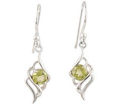 Adorn your ears with these opulent green gems housed in an intricately detailed leaf-inspired setting for a touch of bohemian charm. From Novica. Green Gems, Artisan Craft, Jewelry Earrings, Gems, Green, Silver