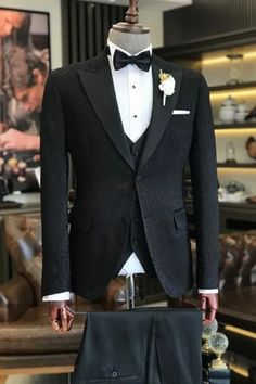 Jacquard Suits For Men, Black Prom Suits, Men Wedding Suit, Homecoming Dresses Corset, Black Suit Men, 1d Imagines, Dress Suits For Men, Sequin Evening Dresses, Slim Fit Jackets