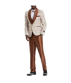 Make a statement with this stylish paisley 3-piece suit. The vibrant paisley pattern and satin finish give this suit a unique look that's perfect for the young man who wants to stand out from the crowd. The matching satin pants and vest are comfortable and stylish, and they'll make you feel confident and put-together.Material: 65% Dacron 35% Rayon Elegant Festive Pants, Elegant Wedding Pants For Festive Season, Elegant Festive Wedding Pants, Fitted Pant Set For Wedding, Elegant Fitted Pant Set For Party, Fitted Pants For Festive Wedding Occasion, Fitted Pants For Wedding And Festive Occasions, Festive Fitted Pants For Wedding, Elegant Formal Pantsuit For Festive Occasions