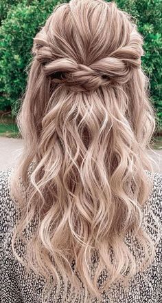 Easy Wedding Guest Hairstyles, Bridesmaid Hair Long, Guest Hair, Half Up Half Down Hairstyles, Wedding Guest Hairstyles