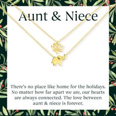 Aunts can be like second moms to their nieces. Share a meaningful message and symbolic jewelry that represents your deep bond. Gold Diamond Cross Necklace, Diamond Cross Necklace Gold, Diamond Cross Necklace, Elephant Pendant Necklace, Diamond Cross Necklaces, Elephant Necklace