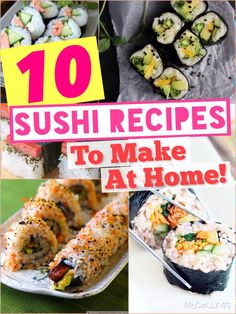 sushi recipes to make at home