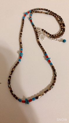 "*Brand new *Handmade item *Gemstone: Shell Heishi, Turquoise Nuggets *Necklace length: 21 inches +2\" Extensions *Free gift box *Free shipping in USA *Ready to ship Thank You For Looking ,And Check Out More Items In My Etsy Shop For More Great Deals, Also We Add More Jewelry To Etsy Shop Https://www.etsy.come/shop/abq925" Bohemian Brown Heishi Beads Jewelry, Adjustable Bohemian Silver Beads, Bohemian Adjustable Silver Beads, Hippie Turquoise Healing Jewelry, Hippie Brown Jewelry With Natural Stones, Silver Heishi Beads Hand-strung Jewelry, Silver Heishi Beads Jewelry Hand-strung, Silver Heishi Beads Bohemian Necklace, Bohemian Adjustable Necklaces With Silver Beads