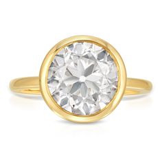 DETAILS (as shown): Finger Size: 7 Metal: 14k Yellow Gold Center Stone: Moissanite Cut: Old Euro Size: 4.5ct (10.5mm) Color: Colorless (DEF) Clarity: VVS Band Width: Approx. 1.75mm Mohs Scale: 9.25 Refractive Index: 2.65 *IN STOCK AND READY TO SHIP! Fine Jewelry In 14k Gold With Classic Cut, Everyday Luxury Round Solitaire Jewelry, Refined Gold Solitaire Jewelry, Yellow Gold Classic Cut Jewelry, Fine Solitaire Jewelry For Everyday Luxury, Timeless Yellow Gold Jewelry With Classic Cut, 14k Gold Jewelry With Prong Setting In Classic Cut, Timeless 14k Gold Jewelry Classic Cut, Timeless Yellow Gold Classic Cut Jewelry