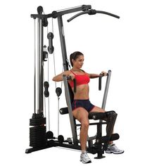 Body-Solid Single Stack Home Gym G1S Chess Press Home Gym Machine, Workout Stations, Gym Machines, Best Home Gym, Leg Curl, Exercise Gym, Strength Training Workouts, Home Gym Equipment, Total Body Workout