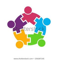 colorful people holding each other in a circle on a white background stock illustration, logo design, icon design, graphic design, person, teamwork logos, group, social media, creative projects, community, royalty art, business, web design, freebies, color schemes, icons,