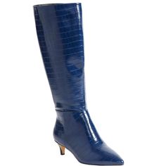 Step into pure comfort and style in this wide-calf boot with an elastic gore for extra support every step of the way. Navy Boots, Short Ankle Boots, Target Clothes, Winter Shoes For Women, Closed Toe Shoes, Pointed Toe Boots, Wide Calf Boots, Wide Calf, Winter Shoes