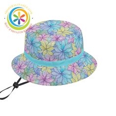 Embrace your fun and playful side with our Flowers Galore Bucket Hat! The vibrant and colorful flower design makes it the perfect statement piece for any outfit. Whether you're by the beach or out and about, this hat is a must-have for those who love to add a touch of whimsy to their everyday look. We create Funky Hats for EVERYONE which look amazing all the time...Wear them out for any occasion, any condition - new or old and of course, at any time of the year! Live life in full color with our Bucket Hats - one-of-a-kind creations to fall in love with. We can customize it with your face or any text - just get in touch we love doing custom designs for our customers! Stay comfortable and protected from the sun with our Bucket Hat made of soft and durable polyester material. It's lightweight Vacation Bucket Hat One Size Fits Most, Adjustable Fit Beach Cap, Adjustable Beach Cap, Adjustable Cap For Beach, Spring Multicolor Bucket Hat For Outdoor, Spring Vacation Bucket Hat With Adjustable Fit, Multicolor Bucket Hat For Spring Outdoor, Adjustable Fit Bucket Hat For Beach Season, Adjustable Beach Bucket Hat