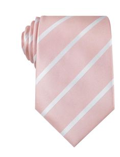 Blush Pink Striped Necktie |Men's Suit Neckties for Men | Mens Wedding Necktie Wide Ties Normal Width Handmade Gentlemen Accessories for Guys | Buy Online Shop Australia |Neckties Men's Fashion |Microfiber Necktie Blush Pink With White Striped Wedding Style  |OTAA White Stripes Wedding, Mens Wedding Ties, Rose Gold Cufflinks, Striped Wedding, Lapel Flower, Pink Palette, Wedding Ties, Diagonal Stripes, Tie Colors