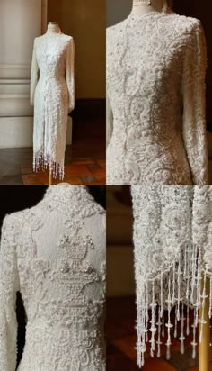 White Kebaya Wedding, Kebaya Wedding Hijab, Hijab Ideas For Wedding, Dress For Nikah, Akad Nikah Dress, Dress Pengantin, Renda Kebaya, Dress Nikah, Butterfly Wedding Dress