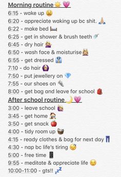 Morning Routine Before School, School Day Routine, Before School Routine, School Night Routine