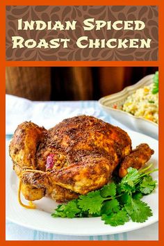 Indian Spiced Roast Chicken. Amp up your roast chicken dinner with this version infused with the flavours of Indian spices, garlic, ginger and onions. Easy Grilled Chicken Recipes, Paleo Indian Recipes, Chicken Recipes Indian, Grilled Chicken Recipes Easy, Roast Chicken Dinner, Seared Chicken Breast, Seared Chicken, Easy Grilled Chicken, Easy Chicken Breast