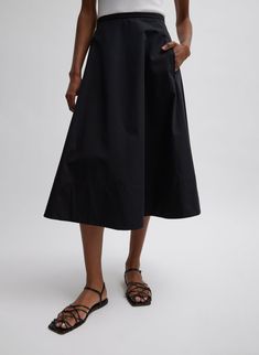 Bonded Luxe Twill Circle Skirt Square Neck Top, Skirt Fits, The Circle, Circle Skirt, Fashion Advice, Love A, Square Neck, Tank Shirt, Ready To Wear