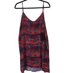 Nwt Hurley Red Jolene Cami Dress Size Large. Beautiful Summer Dress! Hurley Clothing Women, Beautiful Summer Dresses, Beautiful Summer, Cami Dress, Dress Red, Large Size Dresses, Summer Dress, Red Blue, Red Dress