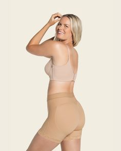 The secret to a sculpted look is here! This shaper short is made of our signature PowerSlim® firm compression fabric to sculpt your tummy and hips. It also has microfiber cutouts and specialty bands in the back for a butt-lifting effect. A microfiber inner layer offers all-day comfort. The mid-rise design of this shaper short gives you a little extra coverage for a streamlined look under clothes. The leg bands are made of our signature SmartLace®. *Runs small, please order at least 1 size up!* Tela Lisa, Black Friday Offer, Leg Bands, Compression Fabric, Natural Tan, Komplette Outfits, Body Shapers, Shapewear, Soft Fabrics