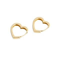 These are the perfect everyday earrings, featuring a timeless heart design that adds a touch of charm to any look. Simple yet stylish, they’re a lovely way to show your love for fun, wearable jewelry! Solid 14k gold. These can be worn 24/7. Clean with gold jewelry cleaner periodically. Small Heart Earrings, Elegant Everyday Heart Huggie Earrings, Elegant Everyday Huggie Heart Earrings, Elegant Heart Huggie Earrings For Everyday Wear, Double Heart Huggie Earrings, Everyday Double Heart Huggie Earrings, Elegant Everyday Huggie Earrings For Valentine's Day, Elegant Valentine's Day Huggie Earrings, Everyday Huggie Heart Earrings