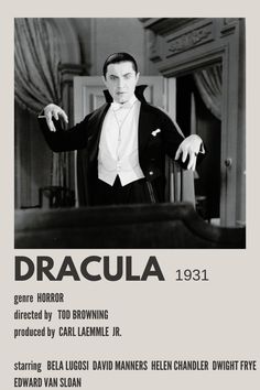 an advertisement for dracula starring in the film, which is being advertised as one of the most