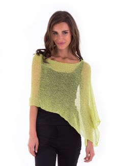 Comfortable and trendy. This poncho top is a practical essential for any wardrobe. Easy to pull on and easy to pair with so many different looks and colors. Adding feminine flair to your outfit. Lightweight and very soft. Delicate material Lightweight and easy to travel with 100% soft rayon Use as a scarf Hand wash cold water, lay flat to dry Oversized Summer Poncho For Layering, One Size Casual Poncho For Spring, Oversized Poncho For Summer Layering, One-size Summer Poncho For Layering, One Size Summer Poncho For Layering, Summer Poncho For Layering, Long Sleeve Summer Poncho For Layering, Lightweight Chic Spring Tops, Lightweight Chic Tops For Spring