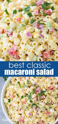 the best macaroni salad recipe is made with fresh ingredients