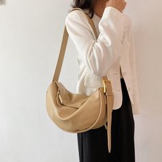 NEW STYLE Crossbody Bags for Women Large Capacity Luxury Handbags Solid Soft Shoulder Bags Female Casual Travel Hobos Bag Vintage Sac New (Width)38cm * (Height)18cm * (Thickness)9cm Solid Color Shopping Bag For Fall, Fall Shopping Bags In Solid Color, Fall Shoulder Bag In Solid Color For Shopping, Chic Solid Color Bags For Fall, Trendy Handheld Faux Leather Shoulder Bag, Handheld Faux Leather Bag For Fall, Solid Color Bag For Everyday Use In Fall, Everyday Solid Color Fall Bag, Fall Handheld Faux Leather Bag