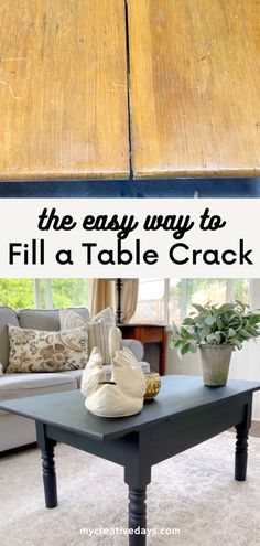 Over time, even treasured antique tables or modern farmhouse tables can get cracks. This week, I’m teaching you how to use Durham’s Rock Hard Water Putty to fill those cracks and restore your table’s beauty. This is the perfect tip for DIY furniture makeover lovers and those who enjoy upcycled home décor. Click through for everything you need to refurbish an old cracked table.