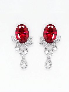 Luxe Lavish – L L S T Y L E Red Diamonds, Jewelry Knowledge, Geometric Diamond, Jade Jewelry, Drop Dangle Earrings, Wedding Night, High Jewelry, Oval Diamond, Heart Jewelry