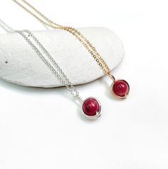 "Tourmaline Necklace. Simple gemstone pendant necklace, also a matching set with Earrings which can find at Earrings section. It's great for your daily wear, and also a special gift for someone. 💫Gemstone: Tourmaline 💫Stone size: 6mm  💫Metal: 14K gold filled / Sterling Silver 💫Necklace length: 16\" or 18\" 💖Tourmaline is Birthstone for October.  🎁All items will be placed on a card and packed into a jewelry box. It's ready as a Gift. 14K Gold Filled means using 14K gold overlay which is the October Birthstone Necklace, Wire Wrapped Gemstones Pendant, Gemstone Pendant Necklace, Tourmaline Pendant, Sterling Silver Wire Wrap, Gold Overlay, Tourmaline Necklace, Necklace Simple, Tourmaline Stone