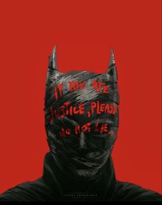 a batman mask with the words if you are a police pleaser do not enter on it