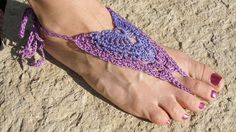 PDF Crochet Pattern - The Original Barefoot Sandals from 2009. $4.00, via Etsy. Bohemian Crochet Sandals For Summer, Summer Crochet Sandals For The Beach, Casual Crochet Sandals For Summer, Bohemian Crochet Beach Sandals, Bohemian Crochet Sandals For Beach, Crochet Open Toe Beach Sandals, Crochet Open Toe Sandals For Beach, Adjustable Casual Barefoot Sandals For Beach, Adjustable Crochet Barefoot Sandals For Beach