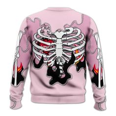 Brand Dunkare Orchid 4s Shirt Skeleton Heart On Fire All Over Print Unisex Sweatshirt Heart On Fire, Skeleton Heart, Burning Heart, Fire Heart, Heart On, On Fire, Knitted Sweater, All Over Print, Unisex Sweatshirt