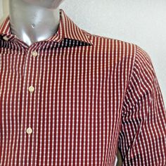 Brand New W/Tags Material: 100% Cotton Long Sleeve Button-Down Shirt Casual Shirts For Men, White Long Sleeve, Shirt Color, Casual Button Down Shirts, Button Downs, Red White, Colorful Shirts, Red And White, Button Down Shirt