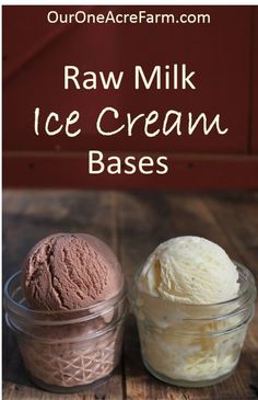 Homemade Raw Milk Ice Cream Bases | Raw Ice Cream, Chocolate Homemade, Vanilla Recipes, Creamy Recipes, Ice Cream Base, Make Ice Cream, No Dairy Recipes