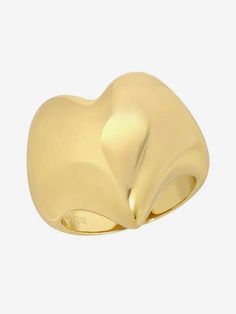 Leeada - That's So Goode Heart Ring - Gold-Leeada-treehaus Gold-plated Heart-shaped Ring, Gold-plated Heart Shaped Ring, Modern Gold Heart Open Ring, Modern Gold Open Heart Ring, Modern Yellow Gold Heart Ring, Gold Open Heart Ring Modern Style, Gold Heart Ring With Polished Finish, Gold Open Heart Ring For Formal Occasions, Yellow Gold Heart Open Ring With Polished Finish