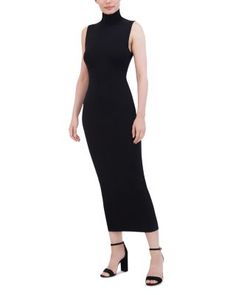 Bcbgmaxazria Sleeveless Mock Neck Midi Dress Mock Neck Midi Dress, Denim Swimsuit, Salsa Dress, Sleeveless Mock Neck, Evening Formal, Womens Midi Dresses, Formal Gowns, Fall Dresses, Leather Coat